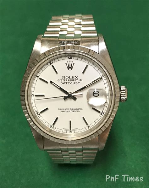 rolex 16220 white gold hands|Rolex oyster perpetual datejust 16220.